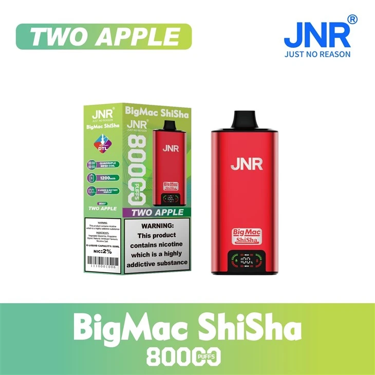 Jnr Big Mac Shisha 80K Puffs Disposable Vape best